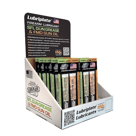 Lubriplate Sfl/Fmo Gun Oil/Grease 12/1.5 Oz Dual Tray, 12PK L0689-085